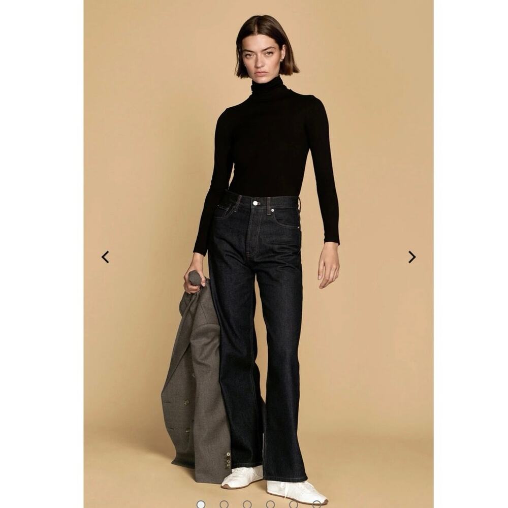 Sold Out NYC Black The Turtleneck Long Sleeve Top Size Small